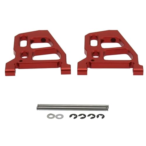 EEQANAO for RCA-WD Front Lower Suspension Arm for Rc Hobby Modell Auto 1/10 Fs Racing Buggy Truggy Wüste Buggy Legierung 512008(Rood) von EEQANAO