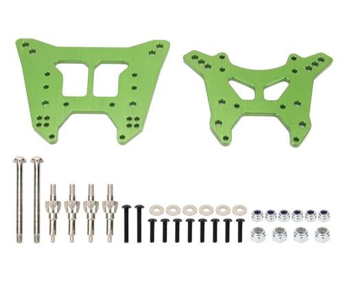 EEQANAO for RCA-WD-Legierung Stoßdämpferbrücke vorne/hinten for ARR-ma 1-8 6s for BLX for Out-cast for Not-orious for Kr-aton Upgrade-Teile(Green) von EEQANAO