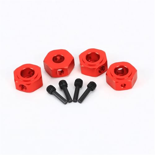 EEQANAO for RCA-WD Rad Hex Adapter Hex Pin Set for 1/10 for LOSI for Ba-ja Rey 4WD 1/10 for Ham-mer Rey U4(Rood) von EEQANAO
