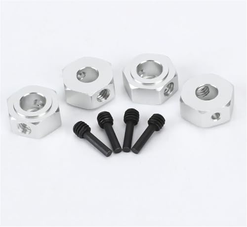 EEQANAO for RCA-WD Rad Hex Adapter Hex Pin Set for 1/10 for LOSI for Ba-ja Rey 4WD 1/10 for Ham-mer Rey U4(Silver) von EEQANAO