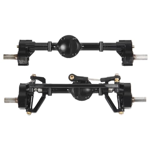 EEQANAO for WPL vordere und hintere Portalachse mit Metallantriebswelle for WPL C14 C24 C24-1 C34 C44 B14 B24 1/16 RC Car Upgrades Teile(A) von EEQANAO