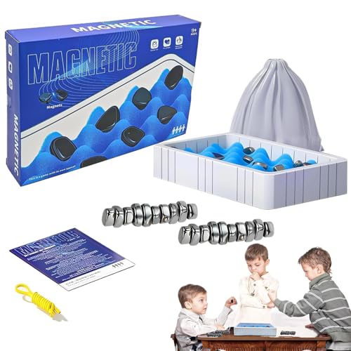2024 Neues Multiplayer Magnet Brettspiel, lustiges Magnetspiel auf dem Tisch Magnetperlen Spielzeug Strategiespiel für Kinder&Erwachsene von EFFACE