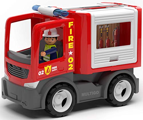 EFKO MultiGO Tanklöschfahrzeug mit Ausrüstung und Feuerwehrmann mit austauschbaren Aufbauten von EFKO