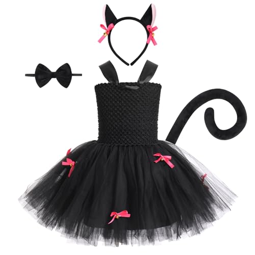 EFOGEP Baby M�dchen Dschungel Tiere Kost�m: Katze Mesh Tutu Kleid mit Haarreifen Schwanz 3PCS Sets Safari Thema Party Geburtstag Halloween Weihnachten Kleid bis Cosplay Schwarze Katze 9-10 Jahre EFOGEP Baby M�dchen Dschungel Tiere Kost�m: Katze Mesh Tutu Kleid mit Haarreifen Schwanz 3PCS Sets Safari Thema Party Geburtstag Halloween Weihnachten Kleid bis Cosplay Schwarze Katze 9-10 Jahre von EFOGEP