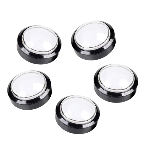 EG STARTS 5 x LED-Kuppel, beleuchtet, 60 mm, in Form von Startknöpfen für Arcade-Münzautomaten (weiß) von EG STARTS