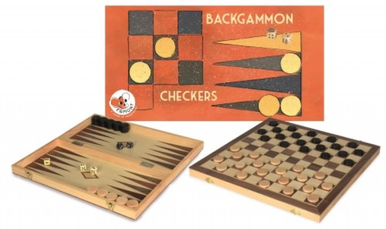 Brettspiel Dame und Backgammon von EGMONT TOYS