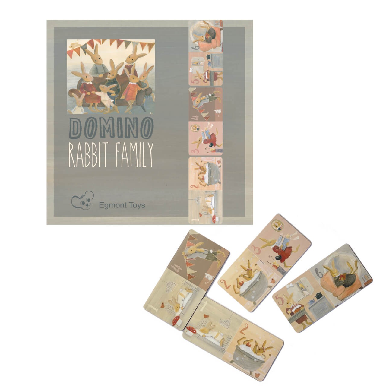Domino-Spiel Hasenfamilie Domino-Spiel Hasenfamilie von EGMONT TOYS