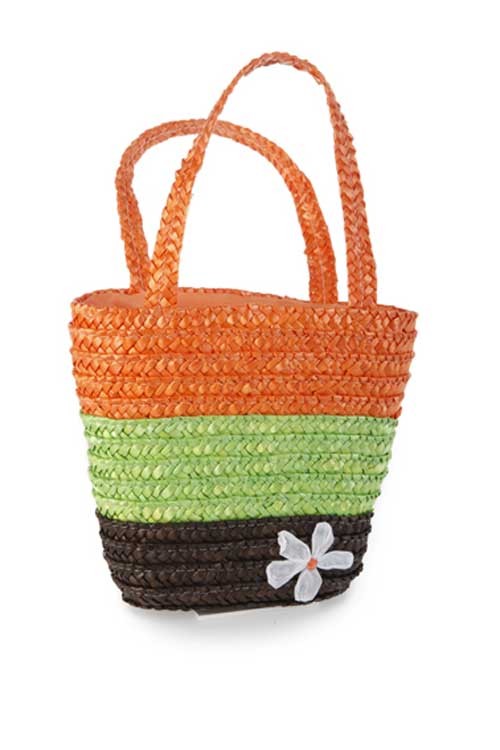 Einkaufstasche braun/grün/orange, für Kinder - Kindertasche von EGMONT TOYS