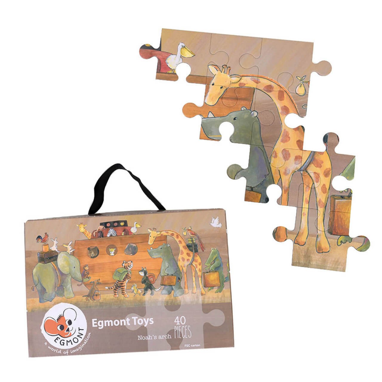 Entdecke das große Arche Noah Bodenpuzzle Entdecke das große Arche Noah Bodenpuzzle von EGMONT TOYS