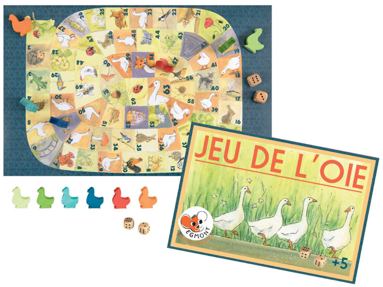 Gänsespiel im nostalgischen Design - Familienspiel, Brettspiel für Kinder Gänsespiel im nostalgischen Design - Familienspiel, Brettspiel für Kinder von EGMONT TOYS