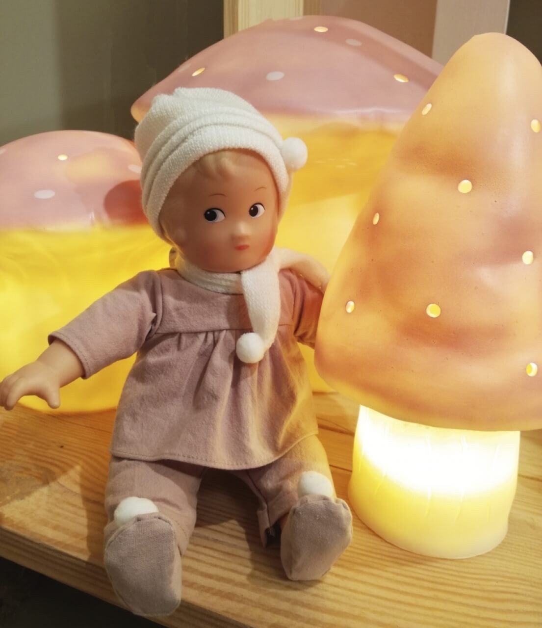 Heico Nachtlicht Fliegenpilz klein, VINTAGE PINK Heico Nachtlicht Fliegenpilz klein, VINTAGE PINK von EGMONT TOYS