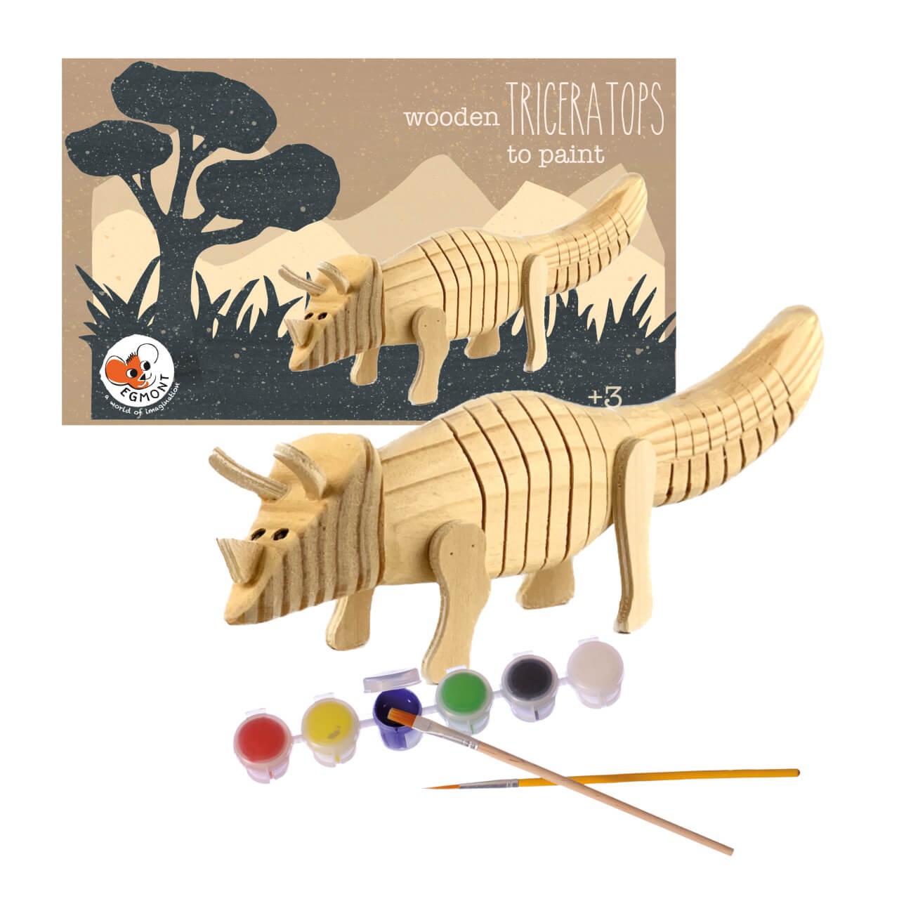 Holz-Bastelset Triceratops - Dino-Bastelset für Kinder Holz-Bastelset Triceratops - Dino-Bastelset für Kinder von EGMONT TOYS