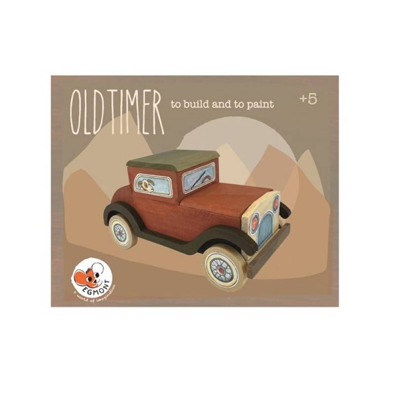 Holz-Oldtimer-Set zum Basteln und Anmalen von EGMONT TOYS