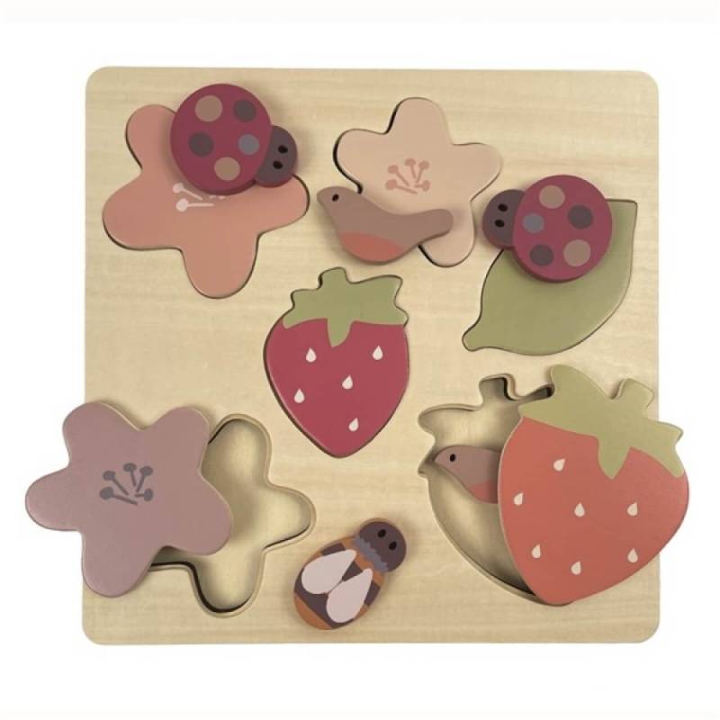 Holzpuzzle Erdbeere, Puzzle für Kinder von EGMONT TOYS