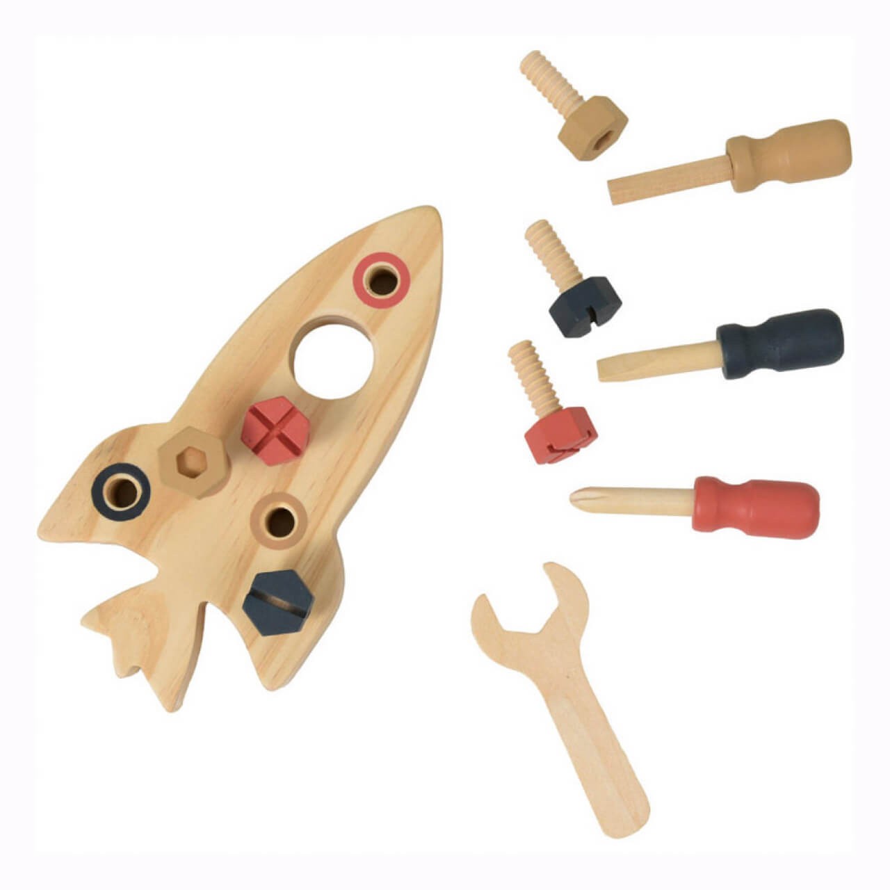 Holzrakete zum Zusammenbauen – Geschicklichkeitsspiel ab 3 Jahren Holzrakete zum Zusammenbauen – Geschicklichkeitsspiel ab 3 Jahren von EGMONT TOYS