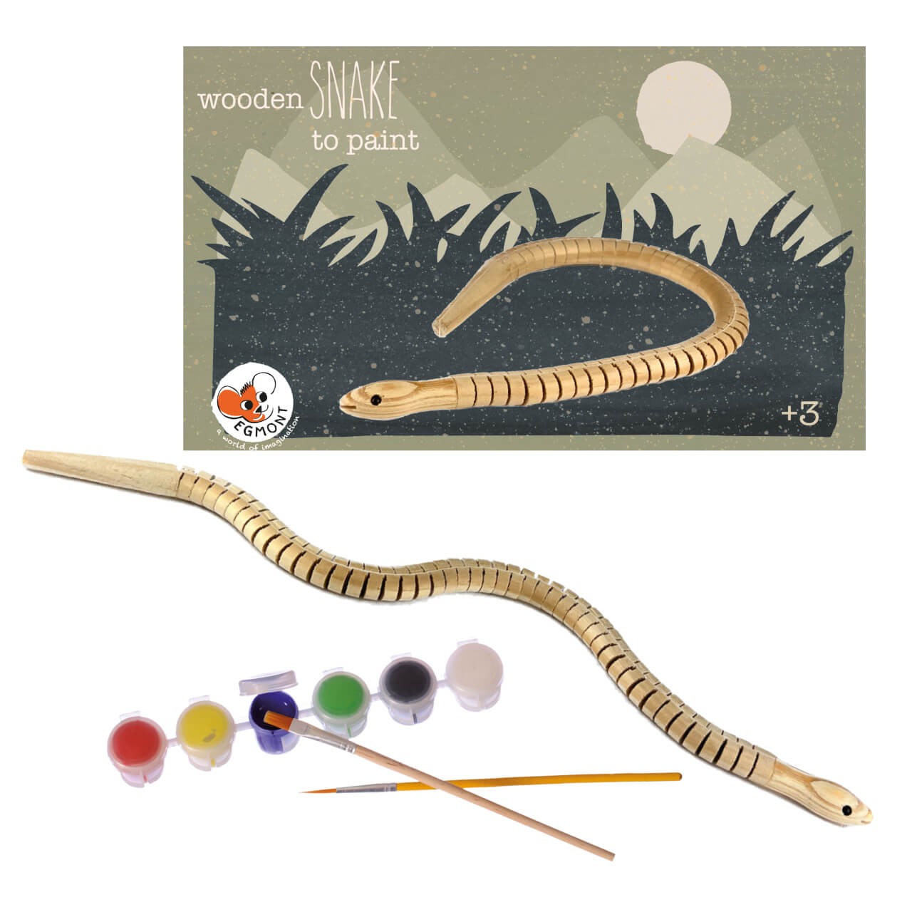 Holzschlange zum Bemalen – für kreative Kids Holzschlange zum Bemalen – für kreative Kids von EGMONT TOYS