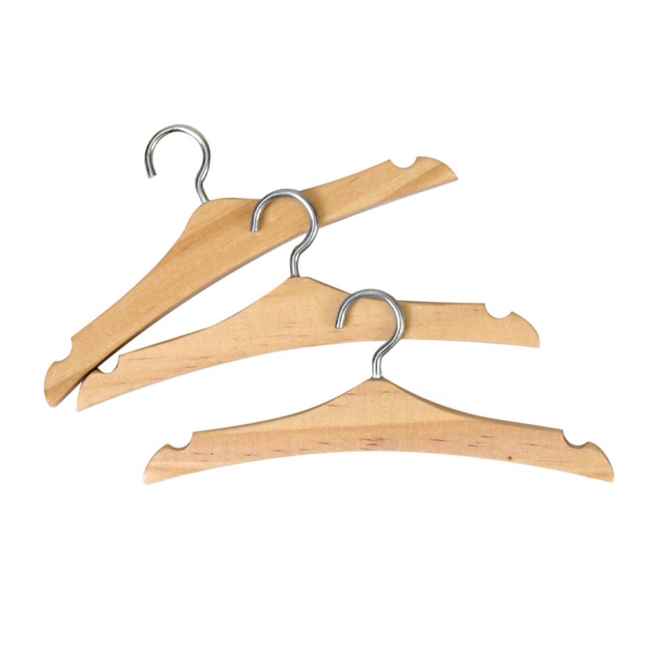 Kleiderbügel aus Holz für Puppensachen, 6 Stück, 13 cm Kleiderbügel aus Holz für Puppensachen, 6 Stück, 13 cm von EGMONT TOYS