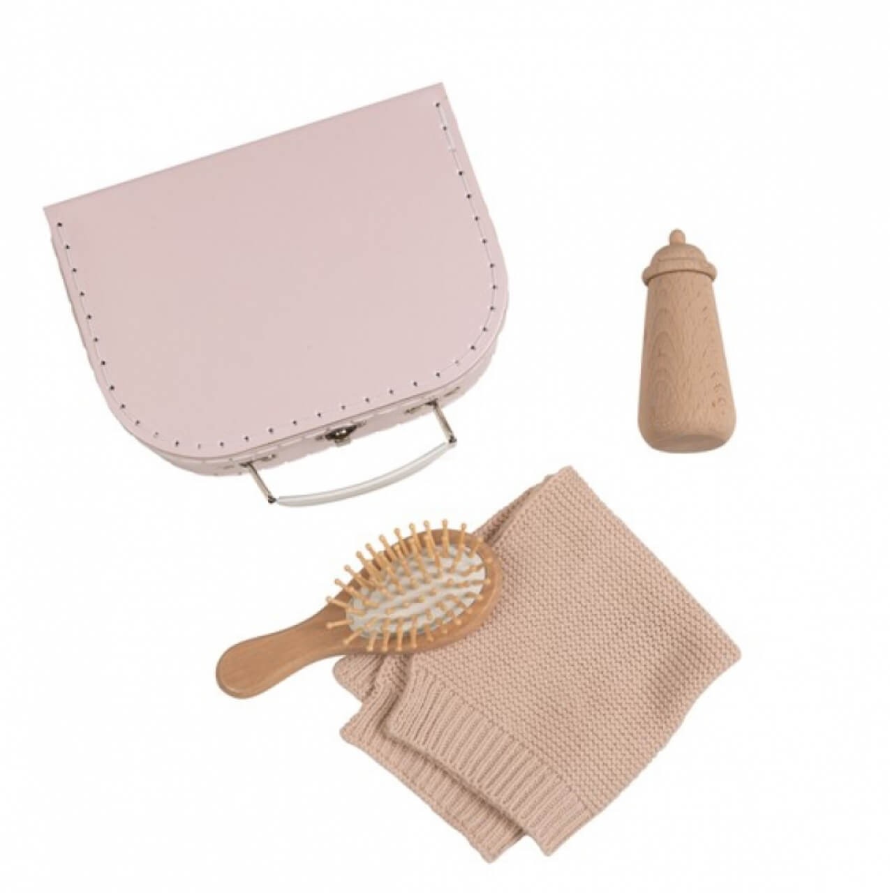 Koffer perlmuttrosa mit Puppenpflegeset, Puppenzubehör Koffer perlmuttrosa mit Puppenpflegeset, Puppenzubehör von EGMONT TOYS