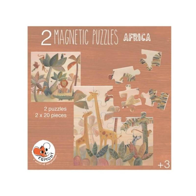 Magnetisches Puzzle-Buch Afrika, mit 2 Puzzeln von EGMONT TOYS