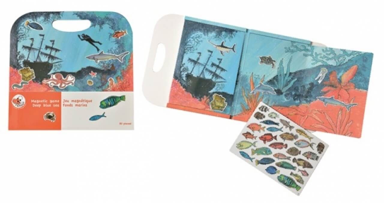 Magnetspiel Deep Blue Sea mit vielen abnehmbaren Magneten - Reisespiel von EGMONT TOYS