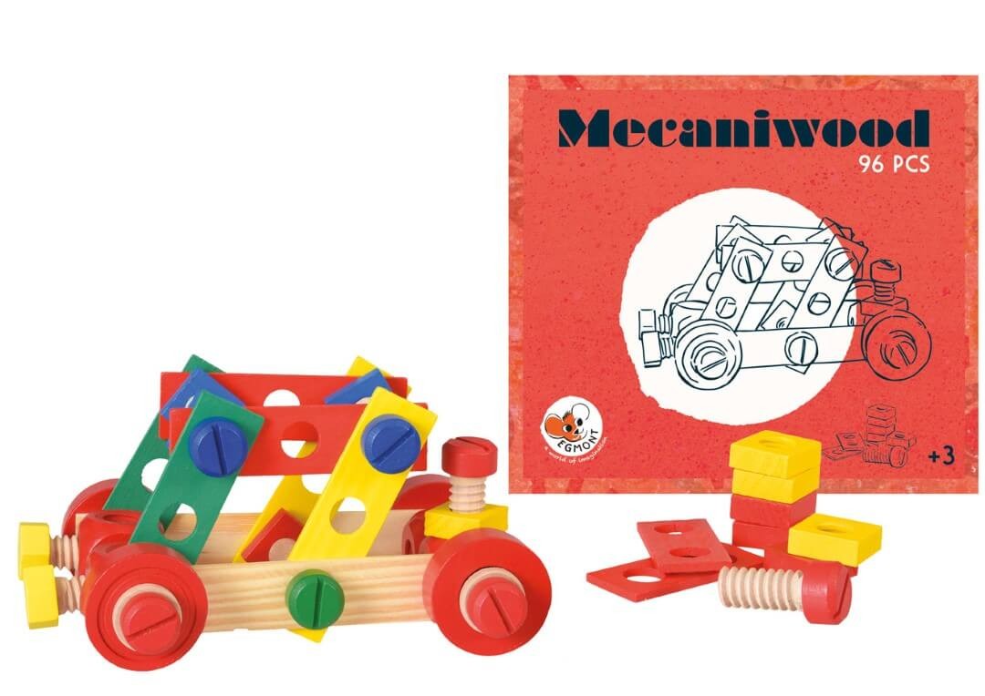 Mecaniwood Holzbaukasten, 96 Teile Mecaniwood Holzbaukasten, 96 Teile von EGMONT TOYS
