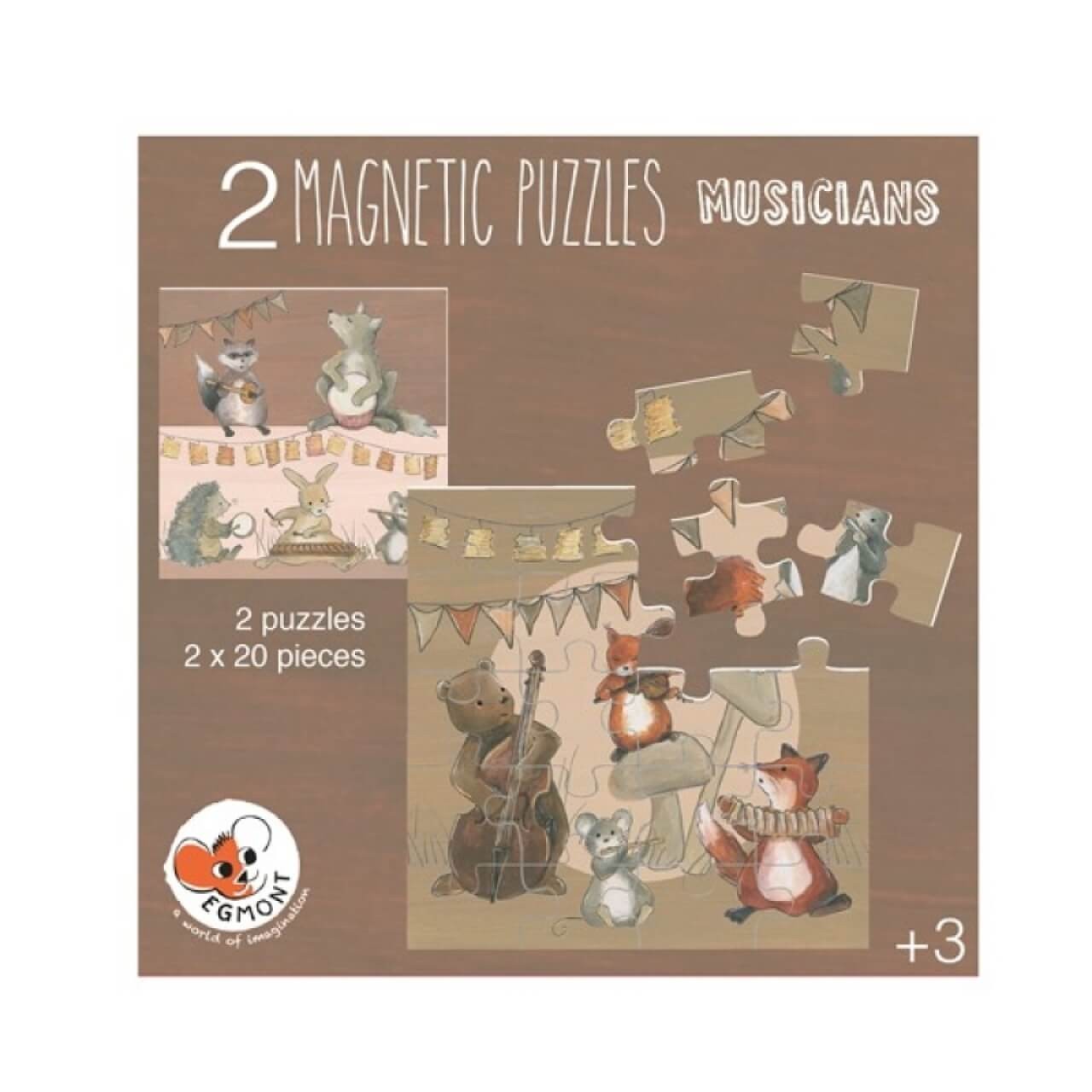 Magnetisches Puzzle-Buch Musiker, mit 2 Puzzeln Magnetisches Puzzle-Buch Musiker, mit 2 Puzzeln von EGMONT TOYS