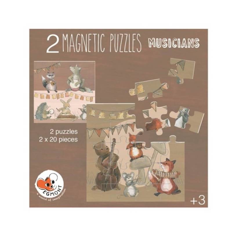 Magnetisches Puzzle-Buch Musiker, mit 2 Puzzeln von EGMONT TOYS