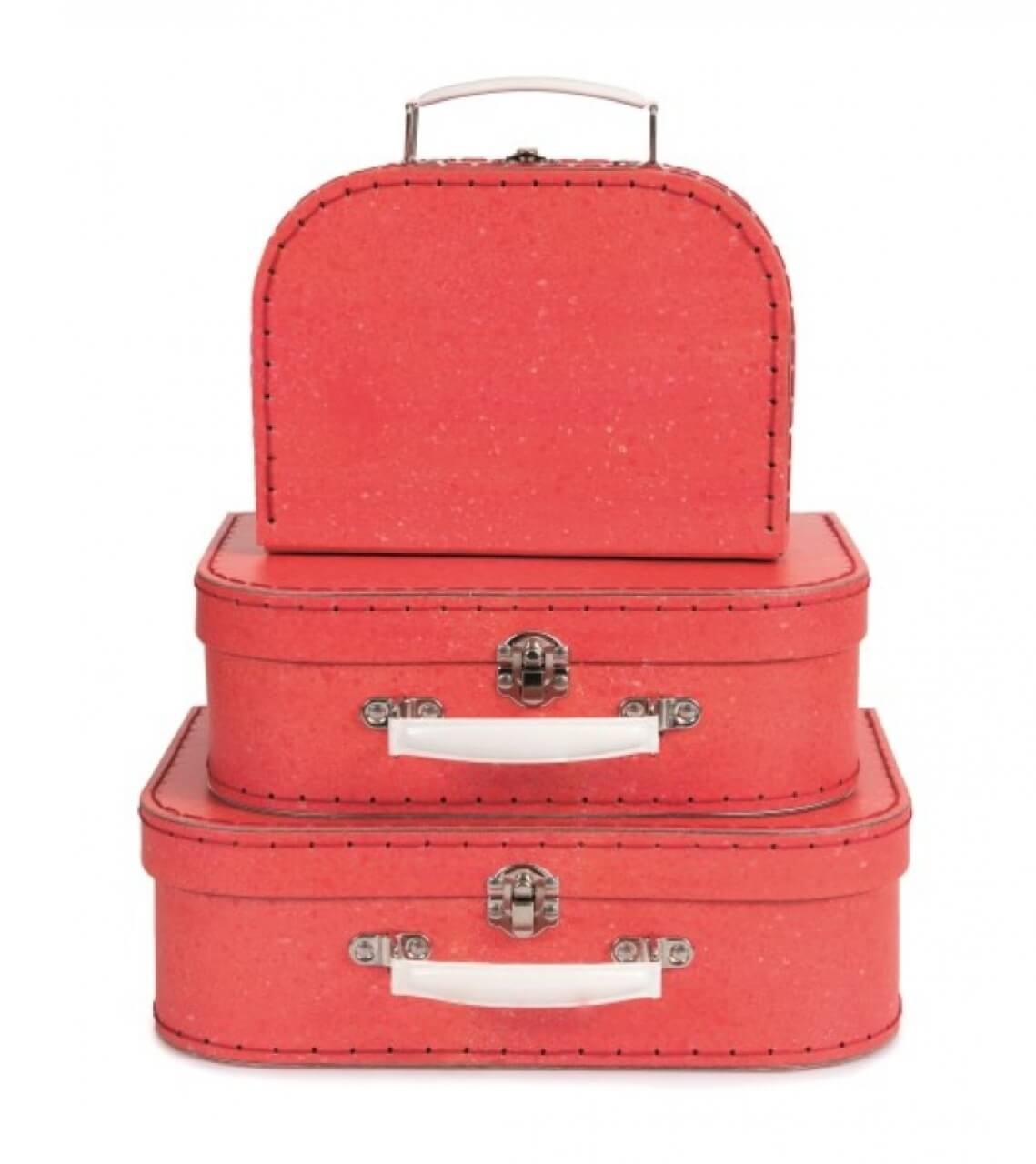 Puppen Kofferset, 3teilig, rot Puppen Kofferset, 3teilig, rot von EGMONT TOYS