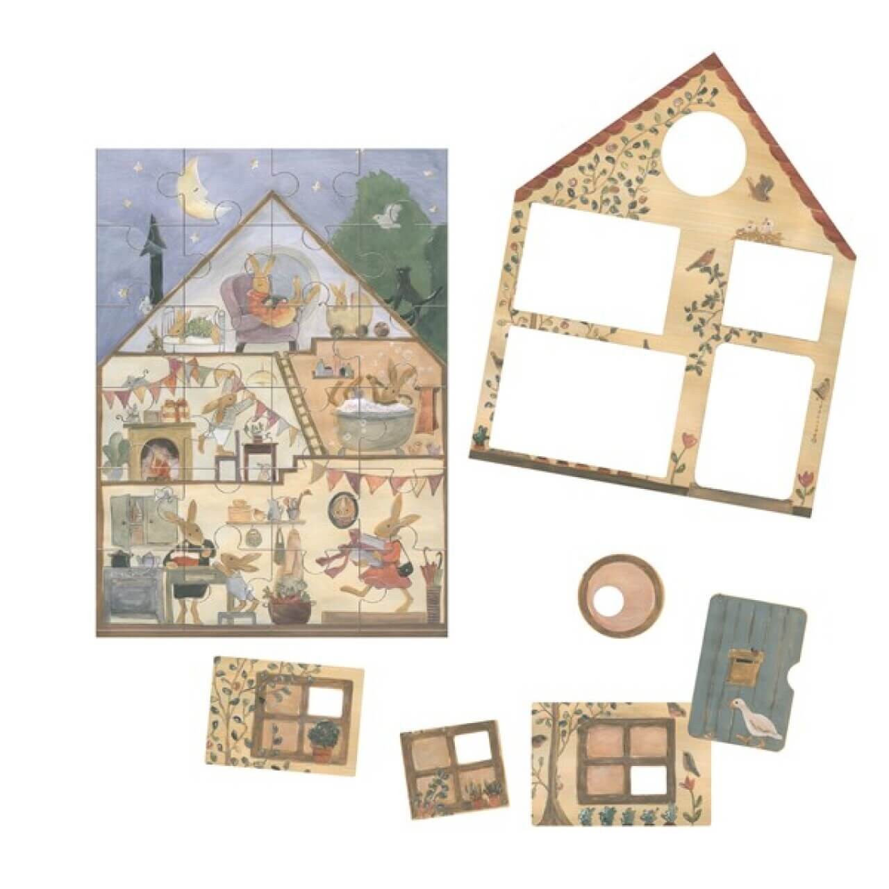 Puzzlespiel Kaninchenhaus mit 24 Teilen von EGMONT TOYS