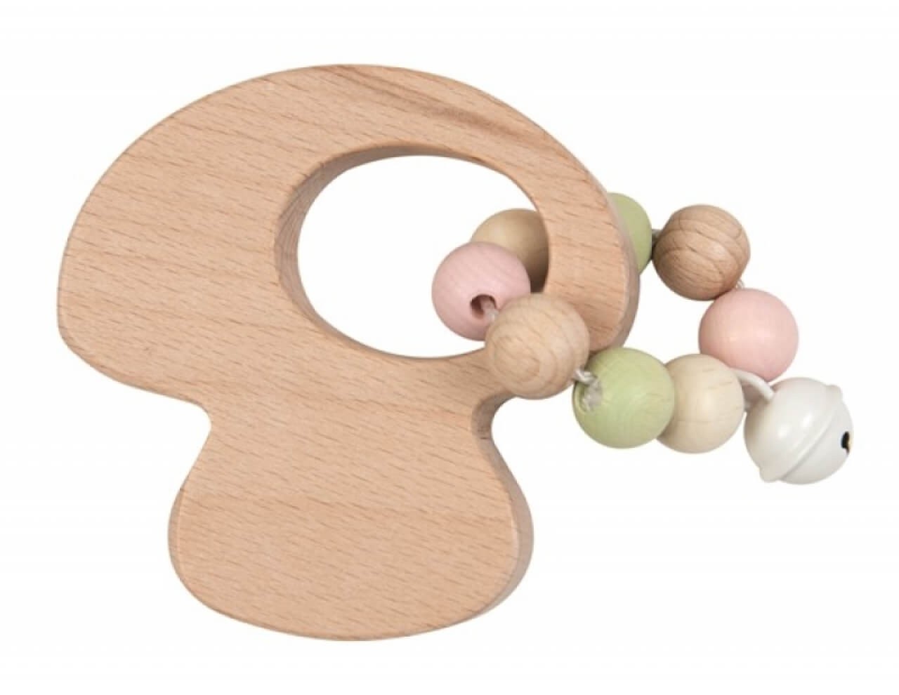 Rassel Pilz aus Holz - Greifspielzeug, Babyspielzeug von EGMONT TOYS