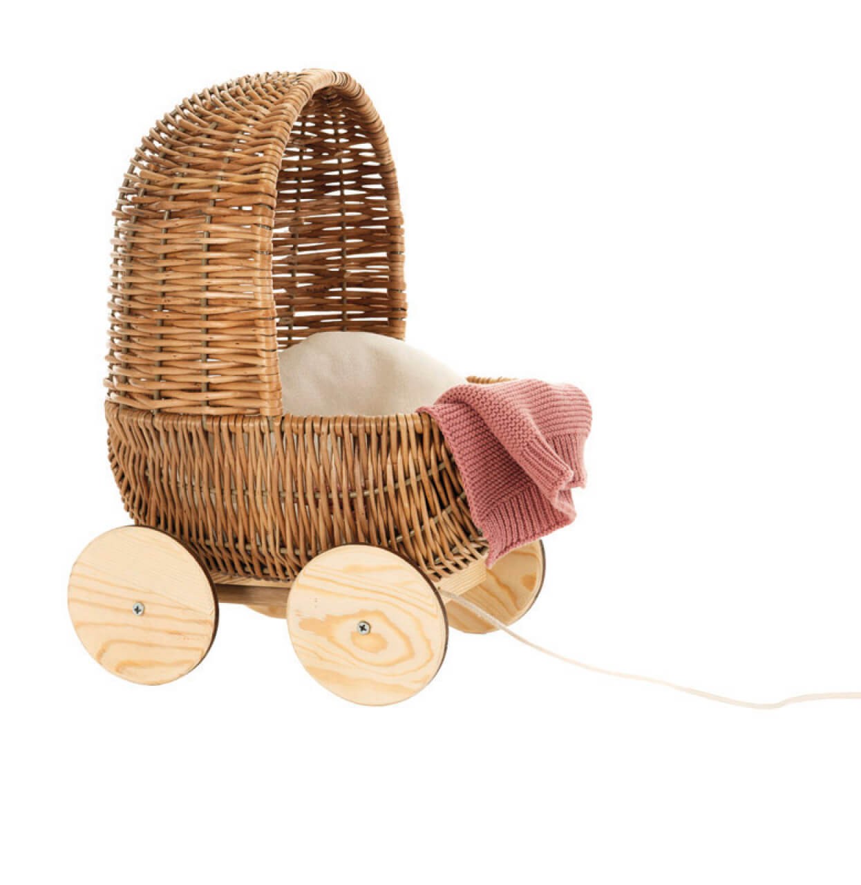 Retro-Puppenwagen aus Korbgeflecht Retro-Puppenwagen aus Korbgeflecht von EGMONT TOYS