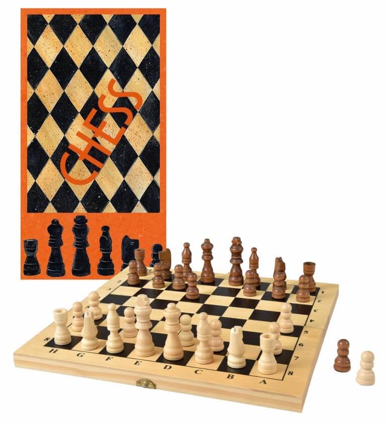 Schachspiel aus Holz - Traditionelles Brettspiel von EGMONT TOYS