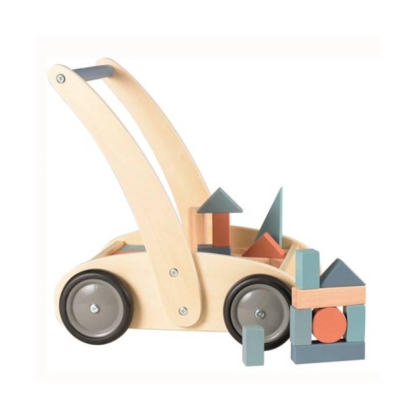 Schiebewagen mit Bauklötzen Schiebewagen mit Bauklötzen von EGMONT TOYS