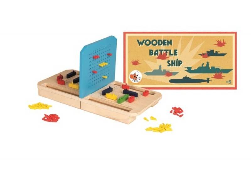 Spiel Schiffe versenken, aus Holz von EGMONT TOYS