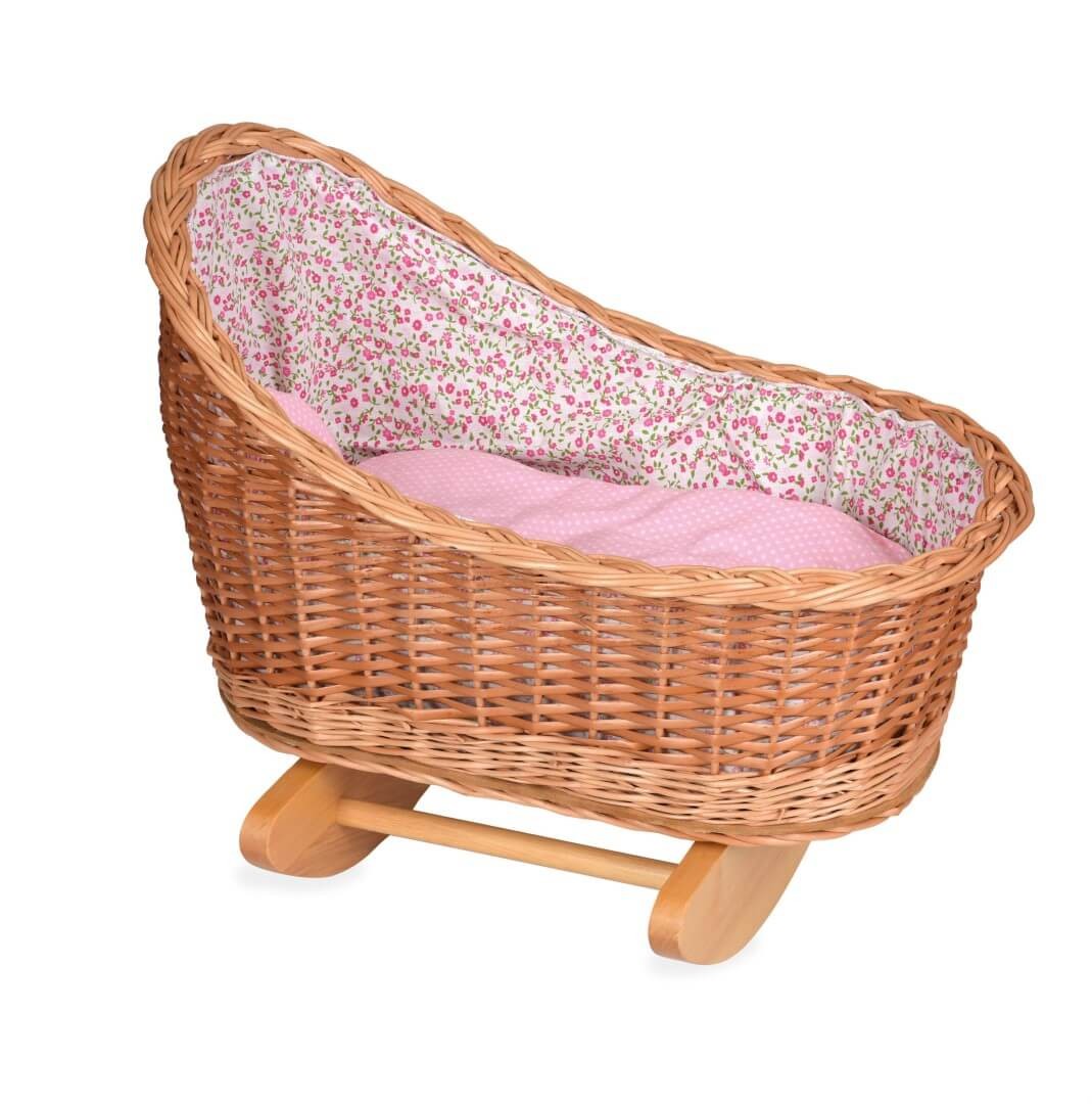 Puppen-Wiege, Design Blümchen, Puppenbett Puppen-Wiege, Design Blümchen, Puppenbett von EGMONT TOYS