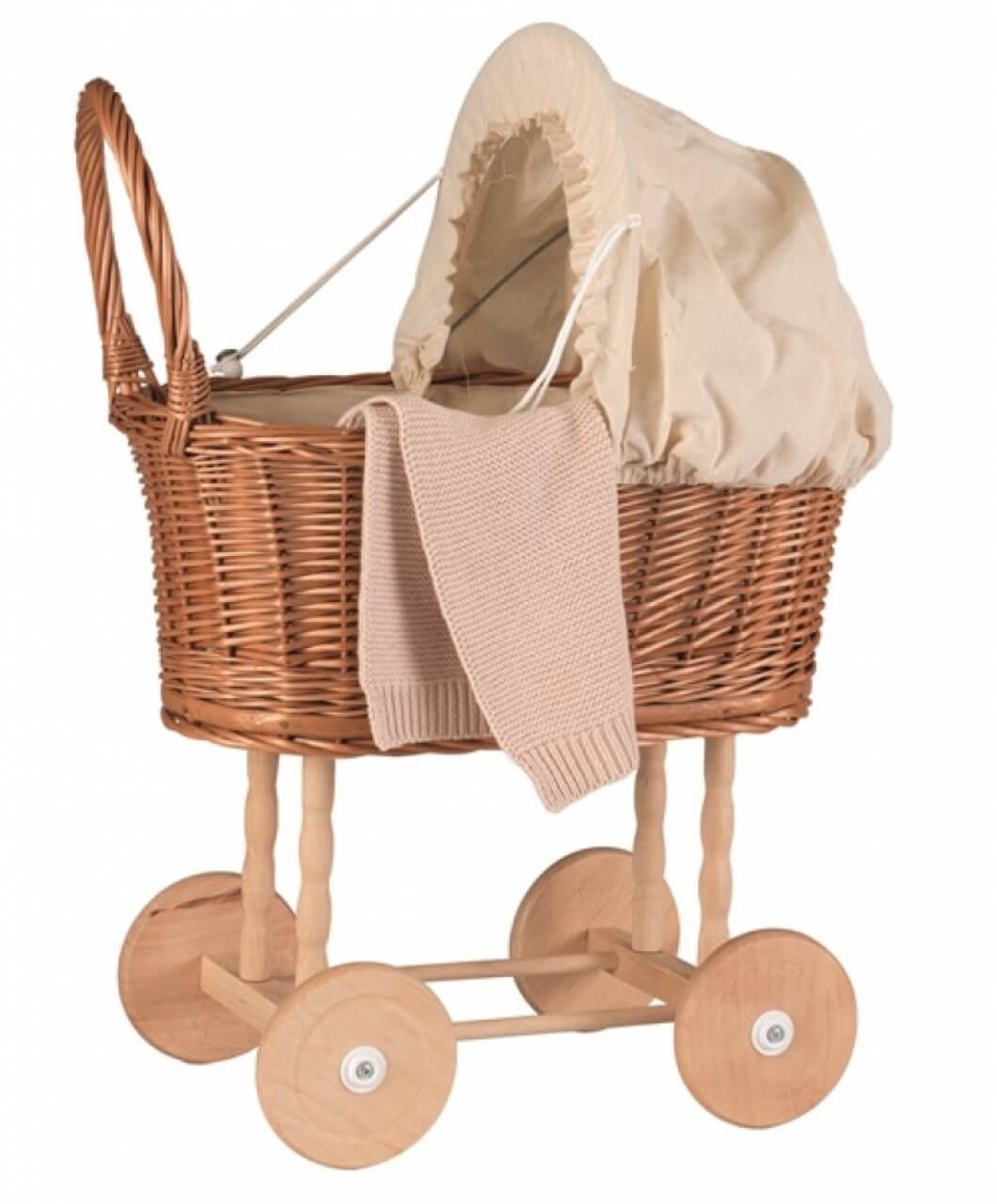 Stubenwagen für Puppen, mit naturfarbenen Verdeck Stubenwagen für Puppen, mit naturfarbenen Verdeck von EGMONT TOYS