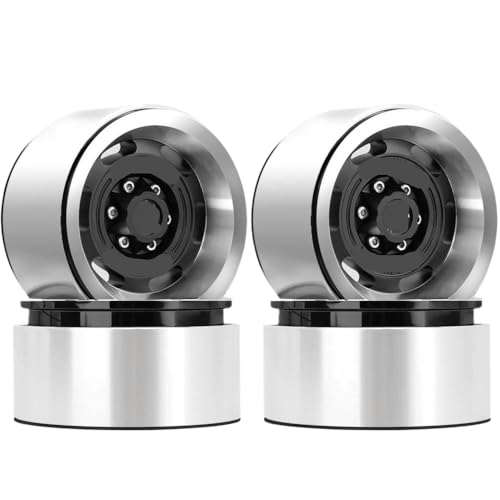 EGRMZ 1. 9 Deep Dish Peradlock Wheel Rim Negative Versatz -9 mm Kompatibel mit 1 10 Skala RC Crawler kompatibel mit 90046 AXI03007 VS4 10 Gen und ähnliche Modelle(4pcs Black) von EGRMZ