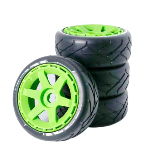 EGRMZ 103 mm 1/8 1/10 Kurze Kursreifen mit 17 mm Sechskanträdern Kompatibel mit RC-Modelle Flachmodell-Kee-resistente Griffreifen, die mit verschiedenen Marken kompatibel sind von EGRMZ