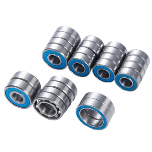 EGRMZ 24 pcs Wheel Hub Achsen versiegeltes Lagerkit kompatibel mit 1/10 RC Buggy Car -Modellen Kompatibel mit Currie F9 und ähnliche Modelle passt von EGRMZ