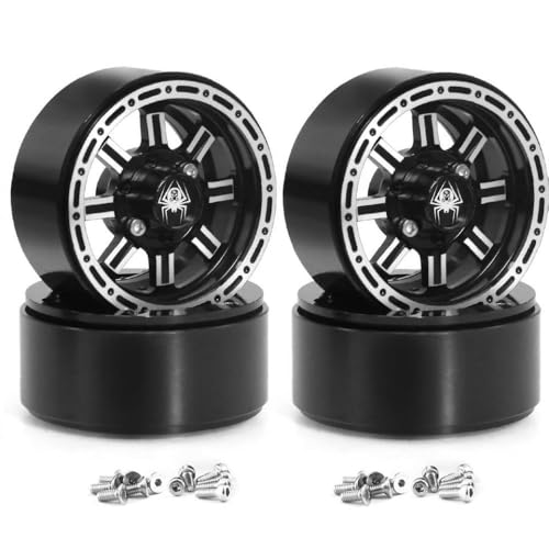 EGRMZ 4pcs 1. 9 Beadlock Wheel Felgen 8 -Spoke -Hubs, die mit 1 10 -Skala -RC -Crawler -Modellen wie II 90046 AXI03007 und ähnlichen Fahrzeugen kompatibel sind(4Pcs B) von EGRMZ