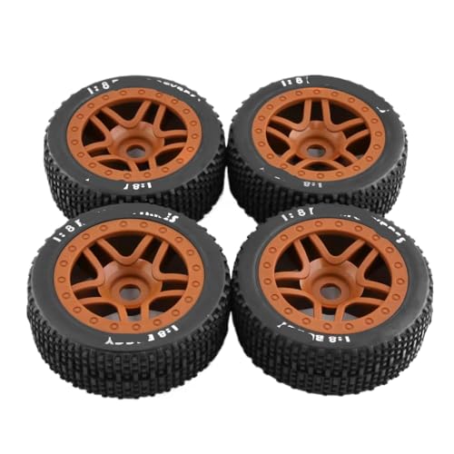 EGRMZ 4pcs 113mm 1/8 1/10 Kurzverlaufsreifen mit 12 -mm -Radhefterkompatibel mit VKAR SCTX10 I RC CAR ZD HONGNUO und ähnlichen ähnlichen Modellen(Brown) von EGRMZ