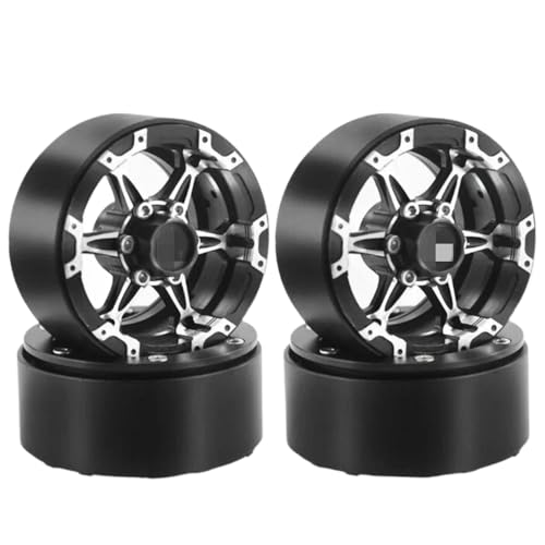 EGRMZ Kompatibel mit 1,9 Zoll Aluminiumlegierungsrädern RC Car 4 Stück von EGRMZ