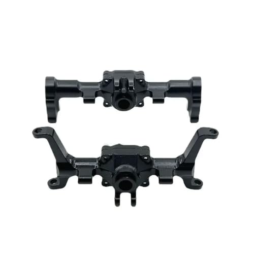EGRMZ Kompatibel mit Metall-CNC-Ersatzteilen Kompatibel mit Vorder- und Hinterachsgehäuse FMS 1/24(Black) von EGRMZ