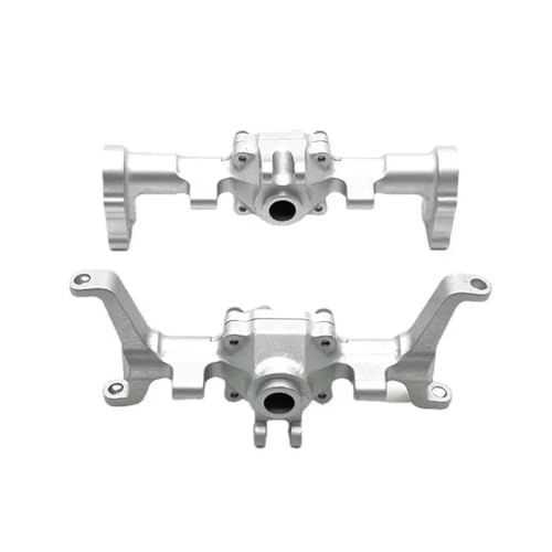 EGRMZ Kompatibel mit Metall-CNC-Ersatzteilen Kompatibel mit Vorder- und Hinterachsgehäuse FMS 1/24(Silver) von EGRMZ