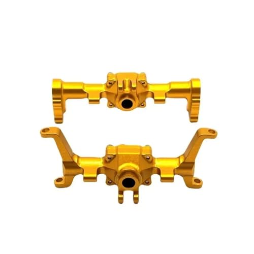 EGRMZ Kompatibel mit Metall-CNC-Ersatzteilen Kompatibel mit Vorder- und Hinterachsgehäuse FMS 1/24(Yellow) von EGRMZ