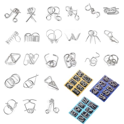 24 Stück Lernspielzeug, Metallspielzeug, Kreativspielzeug, Lernspiele Für Kinder, Geschenke Für Kinder, Iq-Spiele, Geduldsspiele 24 Stück Lernspielzeug, Metallspielzeug, Kreativspielzeug, Lernspiele Für Kinder, Geschenke Für Kinder, Iq-Spiele, Geduldsspiele von EHDWXVZM