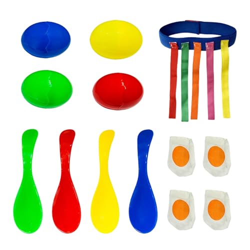 4 Sätze Balancierlöffel-Sets, 1 Satz Schwanzreiß-Requisiten, 5 Schwänze, Outdoor-Spielset, Löffel Mit Ei-Balance-Spielwerkzeug 4 Sätze Balancierlöffel-Sets, 1 Satz Schwanzreiß-Requisiten, 5 Schwänze, Outdoor-Spielset, Löffel Mit Ei-Balance-Spielwerkzeug von EHDWXVZM