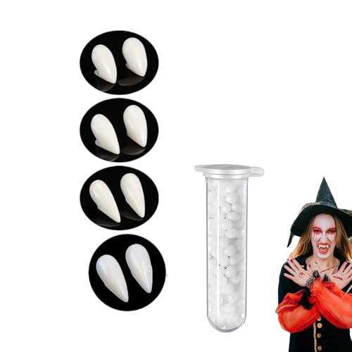 4 Pairs Vampir Zähne Kit 4 Größen Vampirzähne Halloween Cosplay Vampir Fangs Gefälschte 4 Pairs Vampir Zähne Kit 4 Größen Vampirzähne Halloween Cosplay Vampir Fangs Gefälschte von EHIOG