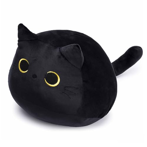 EHIOG Plüschtier Stofftier, 40CM Katzen Schwarze weiches Stofftier Kopfkissen, Schwarze Katzenpuppe, Katzenpuppe Kuscheltier für Kinder Erwachsene,Geburtstag Valentin Geschenk EHIOG Plüschtier Stofftier, 40CM Katzen Schwarze weiches Stofftier Kopfkissen, Schwarze Katzenpuppe, Katzenpuppe Kuscheltier für Kinder Erwachsene,Geburtstag Valentin Geschenk von EHIOG