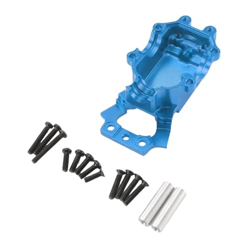 EHJRE 1/14 RC Auto Ersatzteile für die vordere Getriebeunterabdeckung, Metallgetriebegehäuse für 14209 14303 Auto-LKW-Fahrzeuge, DIY-modifiziert, Blau von EHJRE